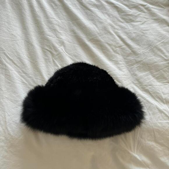 Black real fox fur weaven - Picture 4 of 6